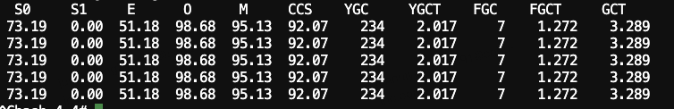 jstat-gcutil